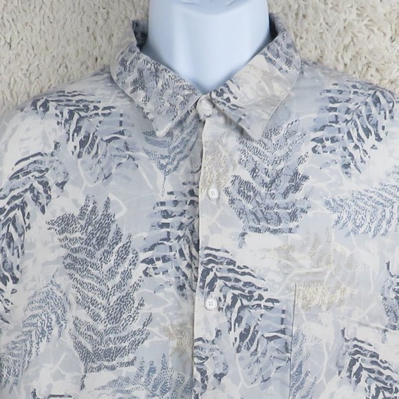 Tasso Elba* Men's Short Sleeve‎ Button Down Straight Hem Island Shirt~ Size XXL - Picture 5 of 11